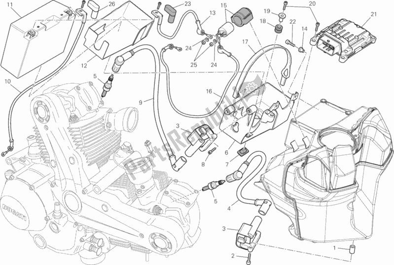 Wszystkie części do Bateria Ducati Monster 796 ABS Thailand 2014
